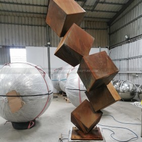 Outdoor Metal Garden Corten Steel Sculpture Outdoor Metal Garden Corten Steel Sculpture